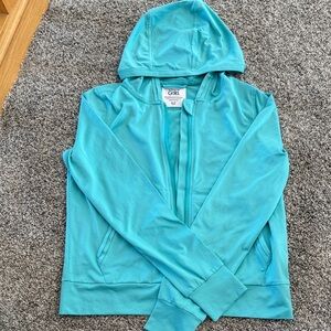 Athleta Girl Aqua light weight jacket for summer.  Size 14